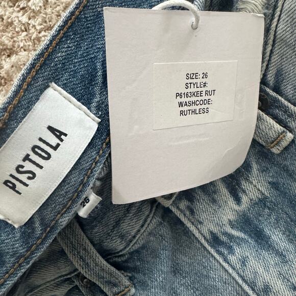 Pistola Stevie Relaxed Distressed Flare Jeans in Ruthless - Picture 7 of 7